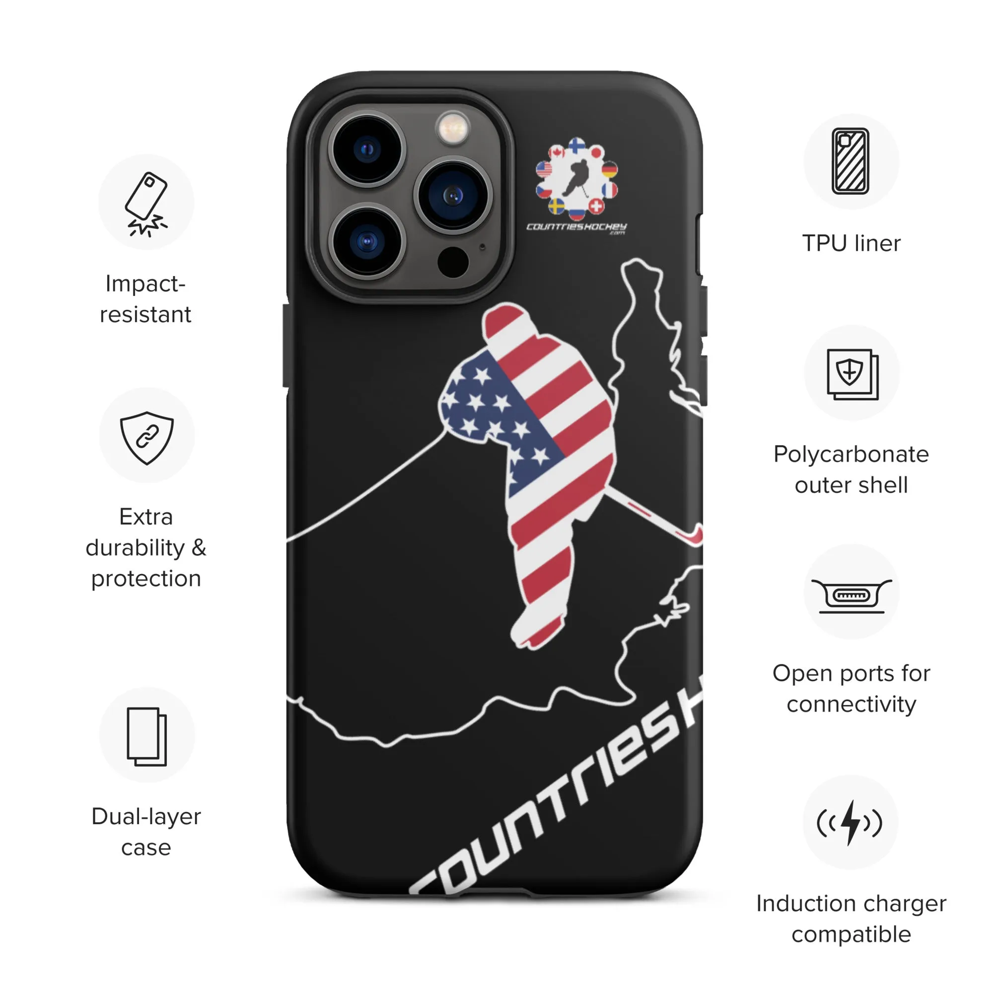 iPhone case | USA Series v3 by Countries Hockey