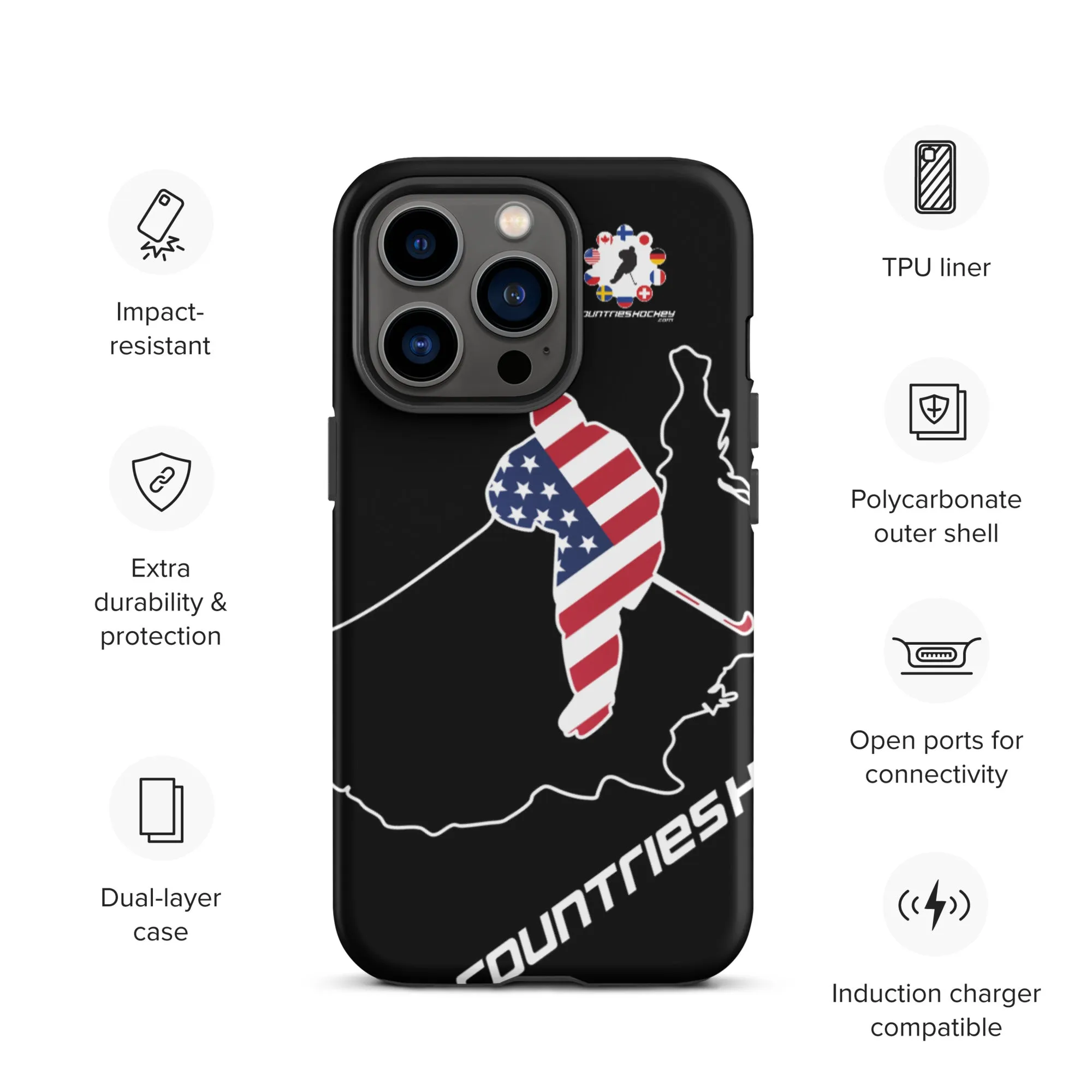iPhone case | USA Series v3 by Countries Hockey