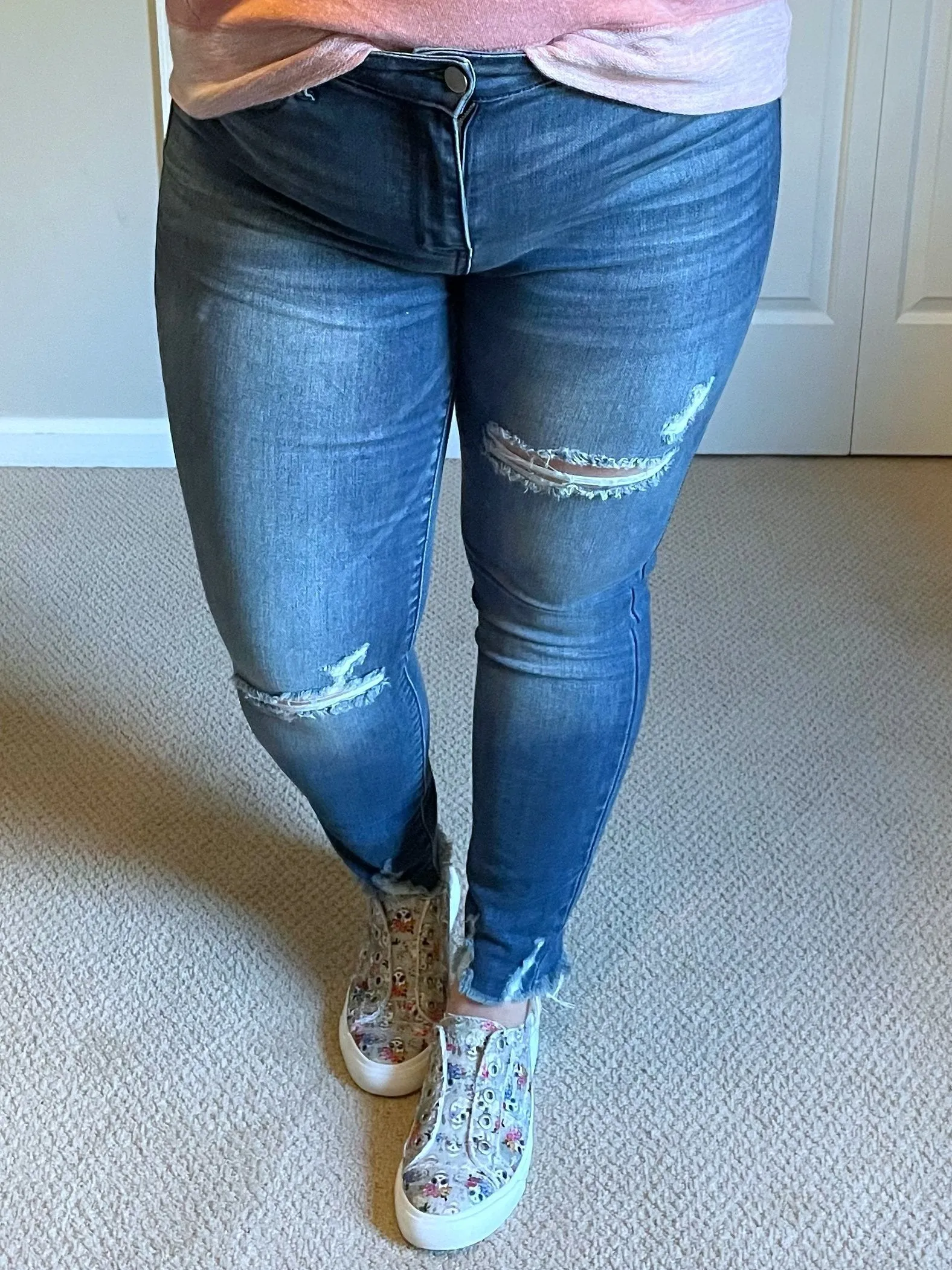 Judy Blue High-Rise Distressed Skinny Jeans