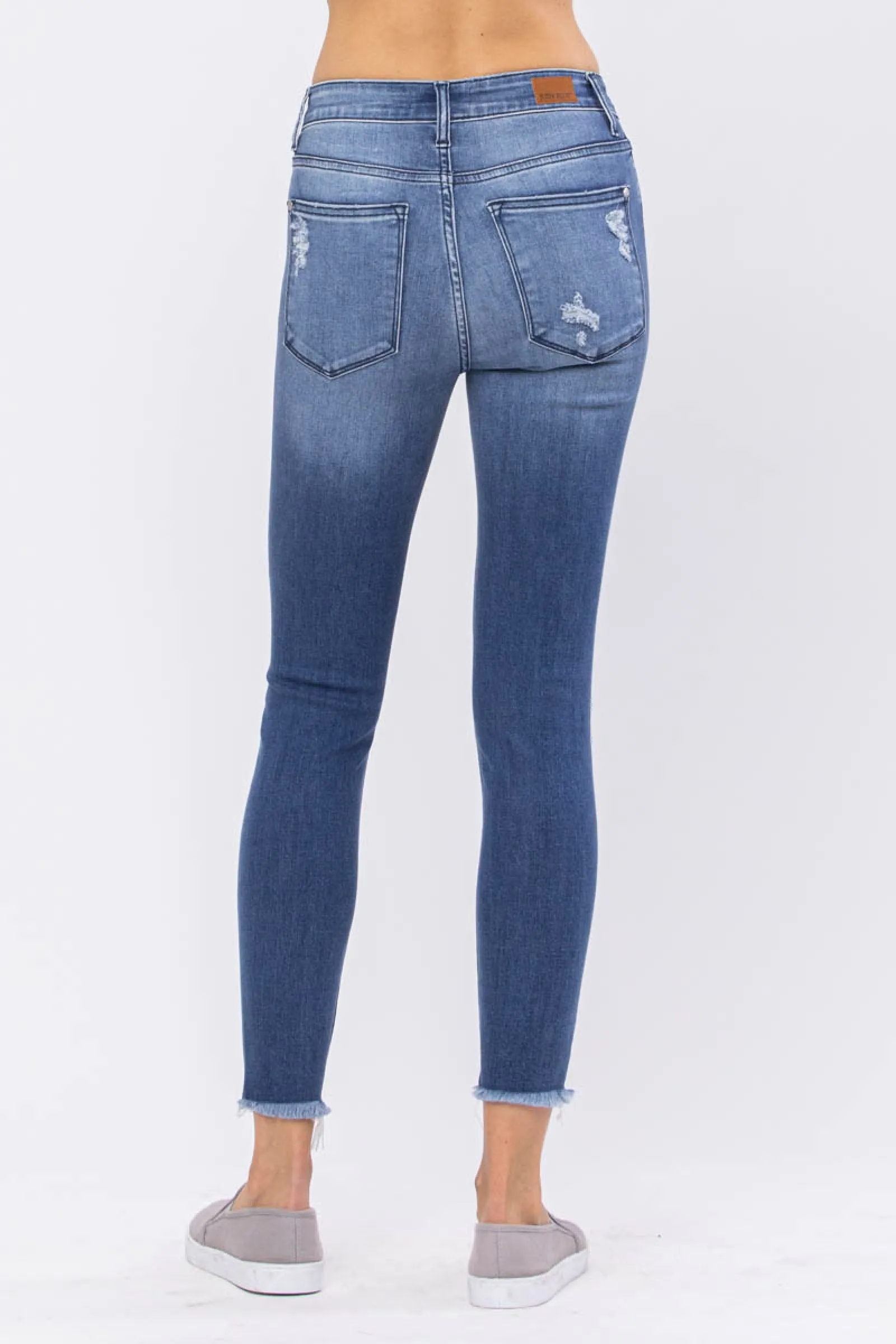 Judy Blue High-Rise Distressed Skinny Jeans