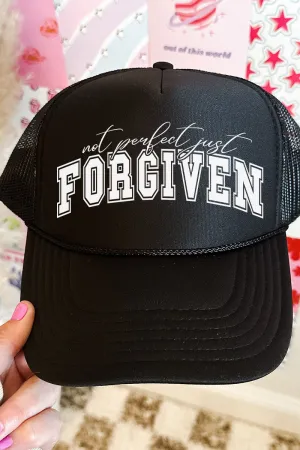 Just Forgiven Otto Black Foam Front Trucker Hat
