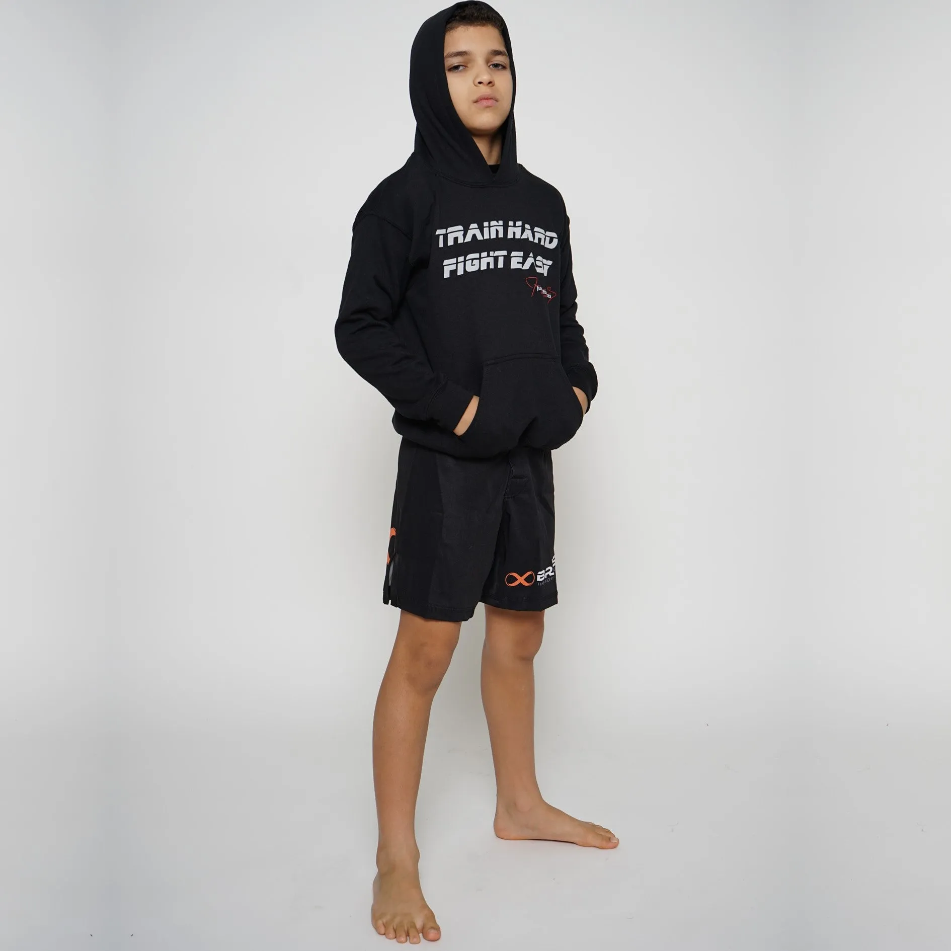 KIDS HOODIES TRAIN HARD FIGHT EASY