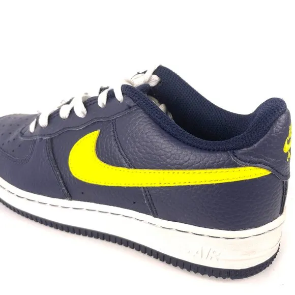 KIDS NIKE AIR FORCE 1 LOW NAVY BLUE GRADE-SCHOOL DV7762-400 SIZE 5.5Y