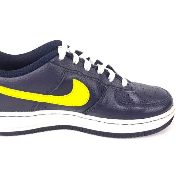 KIDS NIKE AIR FORCE 1 LOW NAVY BLUE GRADE-SCHOOL DV7762-400 SIZE 5.5Y