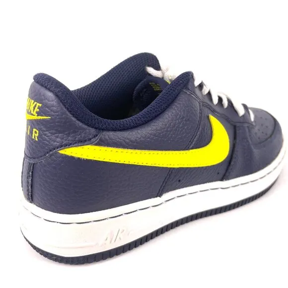 KIDS NIKE AIR FORCE 1 LOW NAVY BLUE GRADE-SCHOOL DV7762-400 SIZE 5.5Y