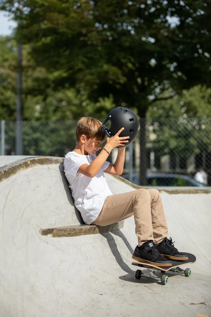 Kids' Skateboard 8-12 Years CP100 Mid Size 7.6" - Geometric