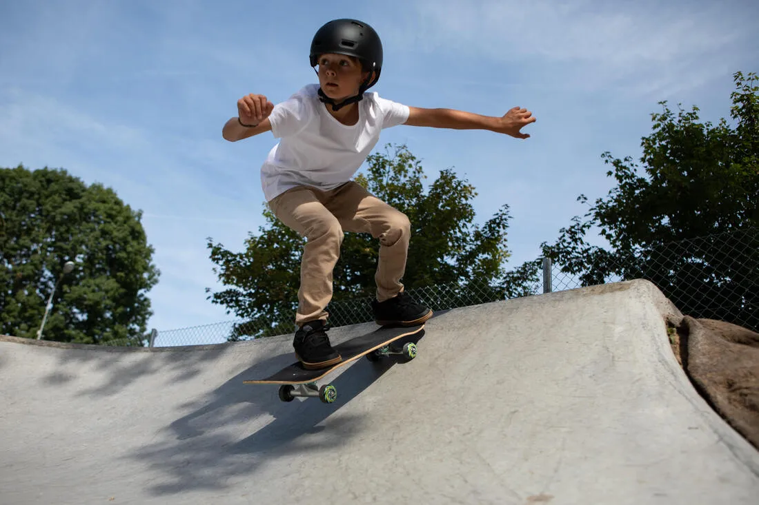Kids' Skateboard 8-12 Years CP100 Mid Size 7.6" - Geometric