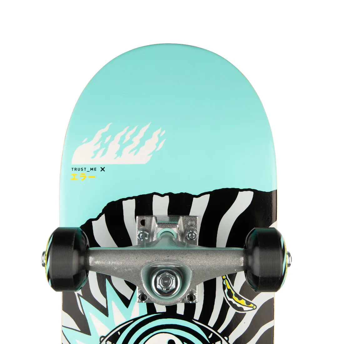Kids' Skateboard 8-12 Years CP100 Mid Size 7.6" - Geometric