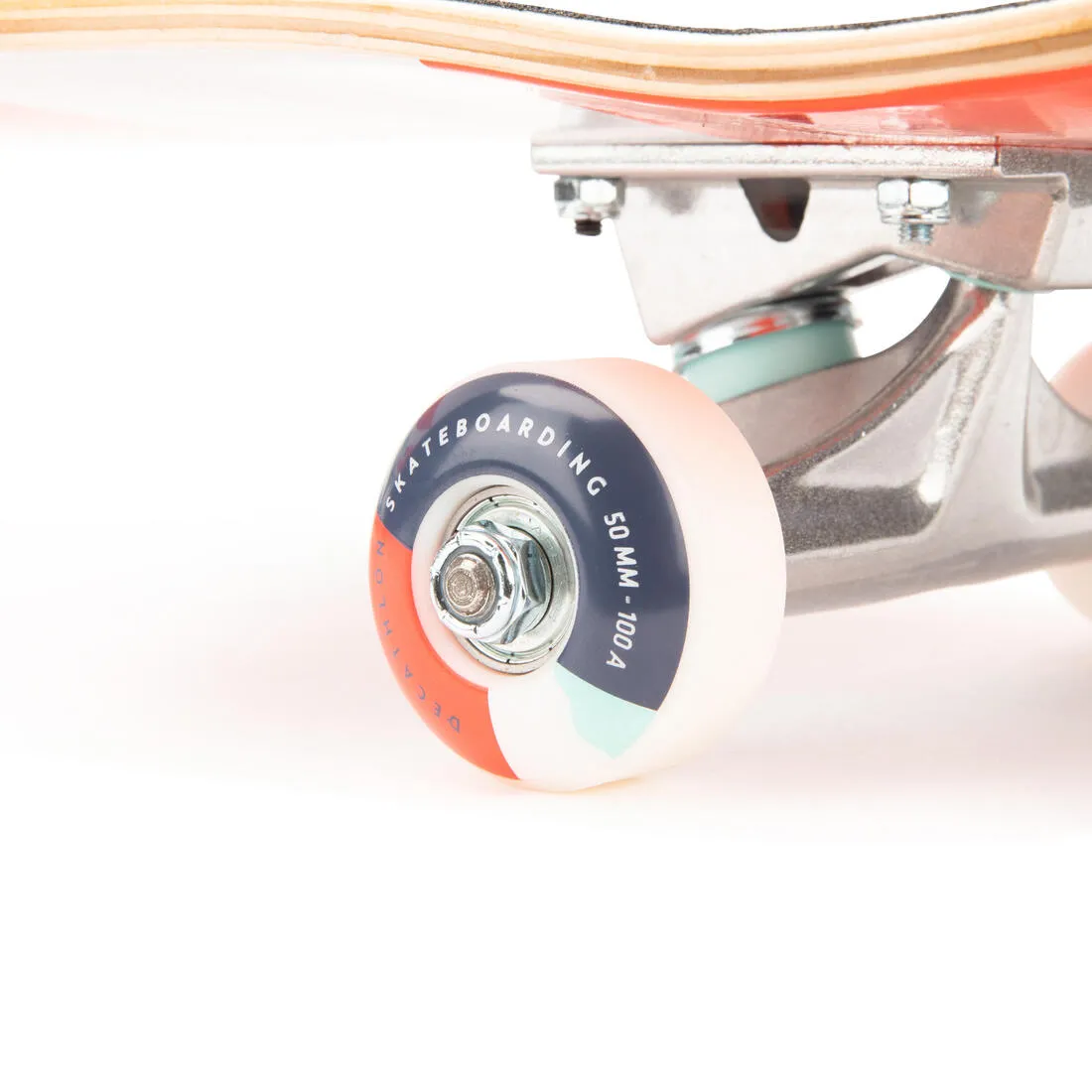 Kids' Skateboard 8-12 Years CP100 Mid Size 7.6" - Geometric