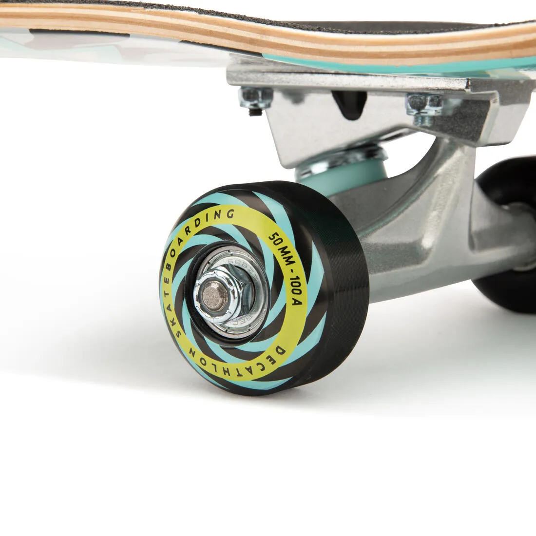 Kids' Skateboard 8-12 Years CP100 Mid Size 7.6" - Geometric
