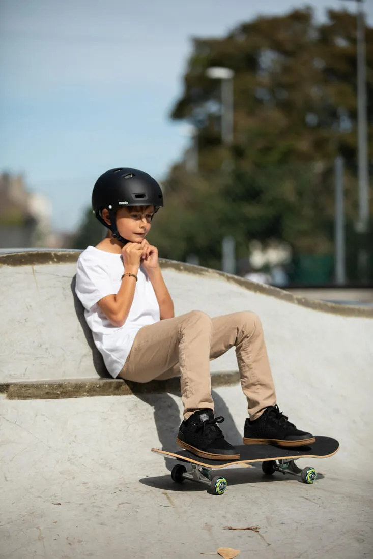 Kids' Skateboard 8-12 Years CP100 Mid Size 7.6" - Geometric