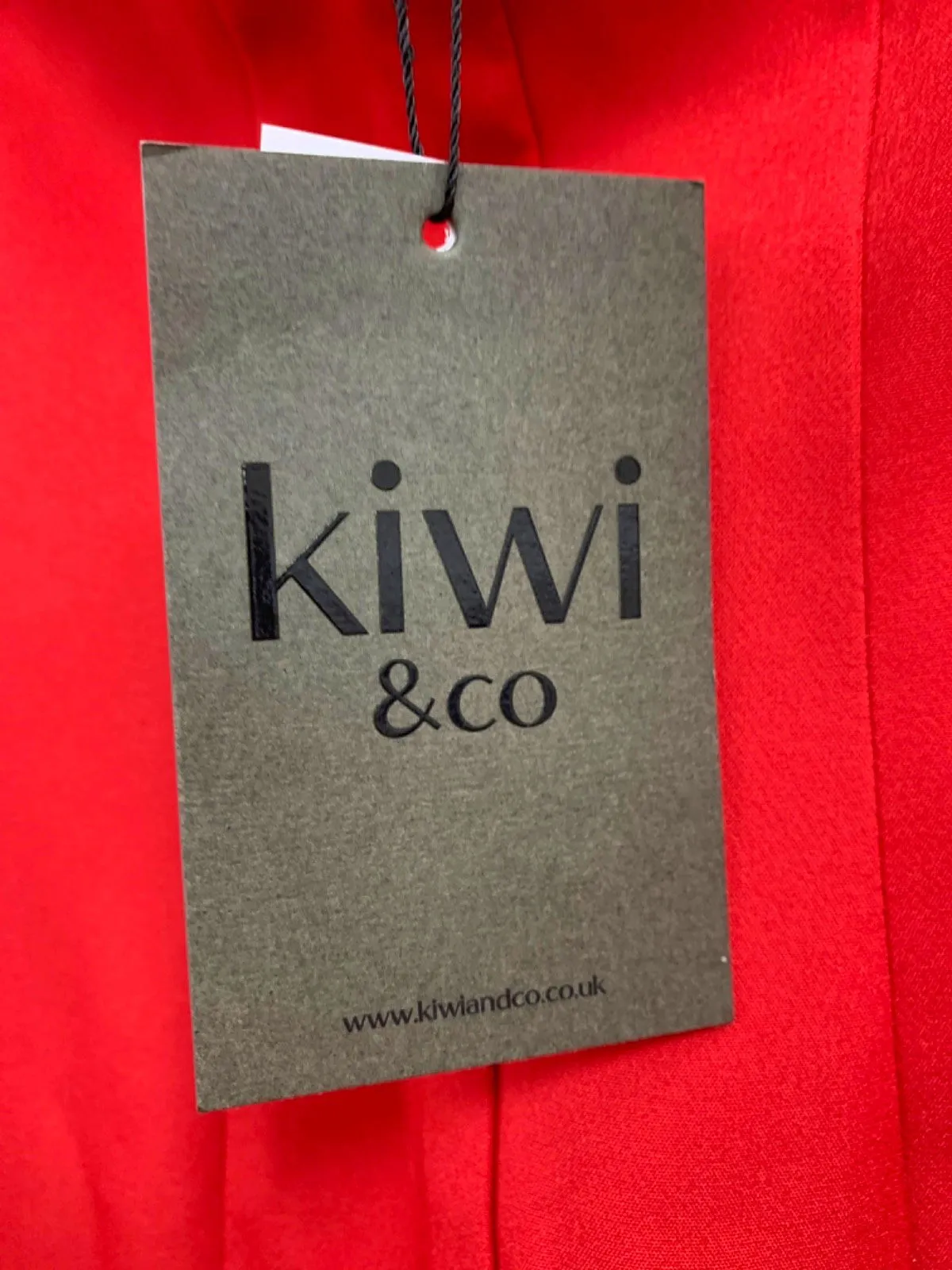 Kiwi & Co. Red Strapless Dress UK 6