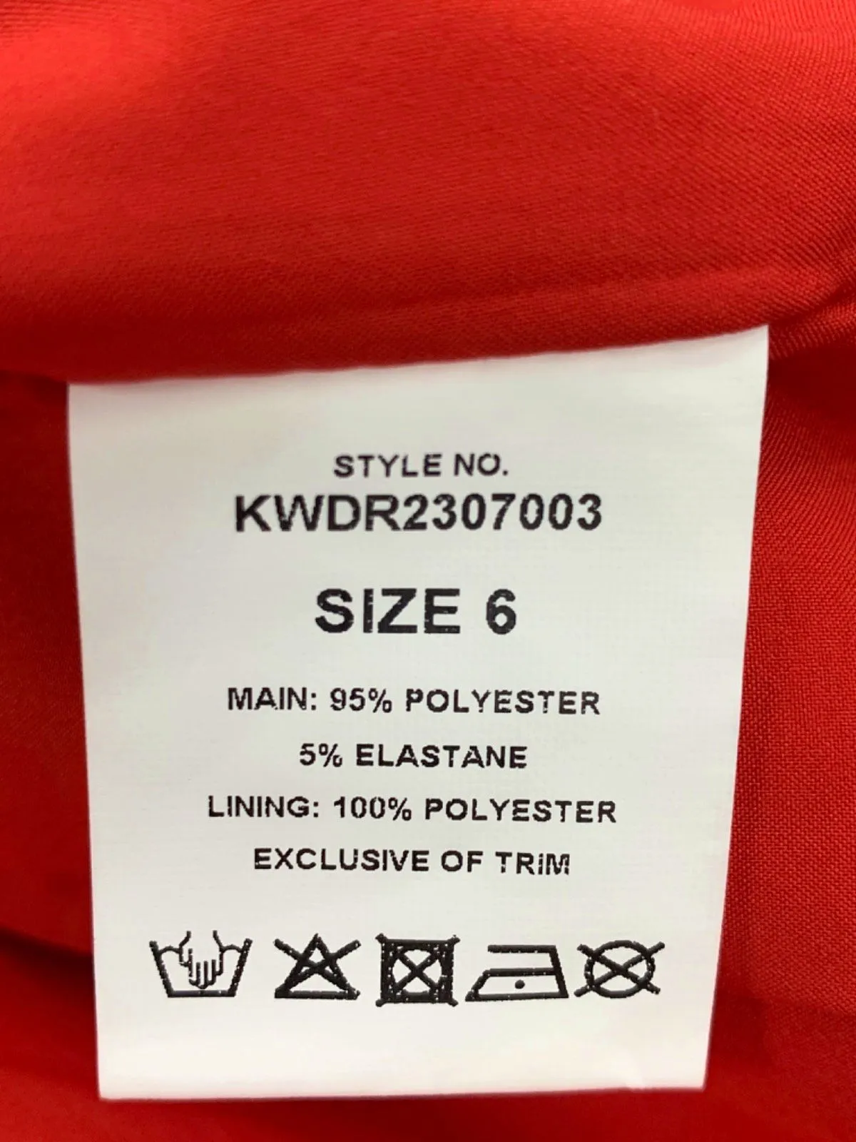 Kiwi & Co. Red Strapless Dress UK 6