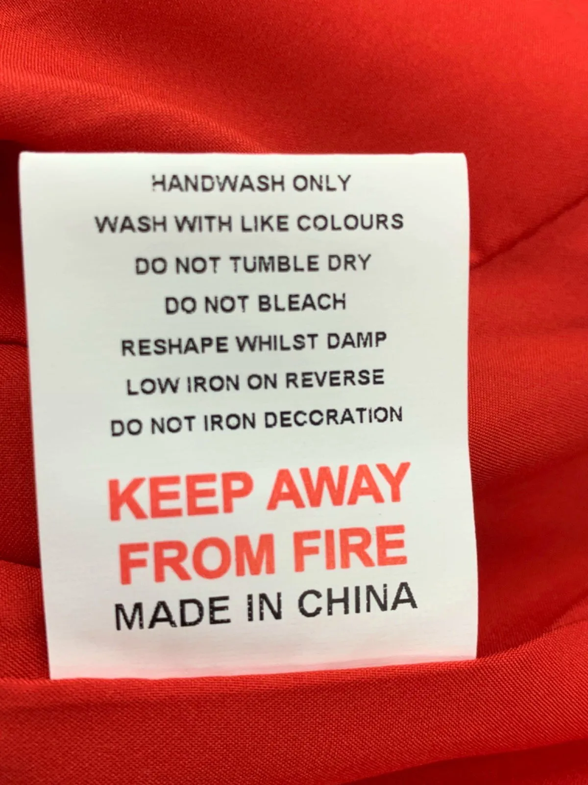 Kiwi & Co. Red Strapless Dress UK 6