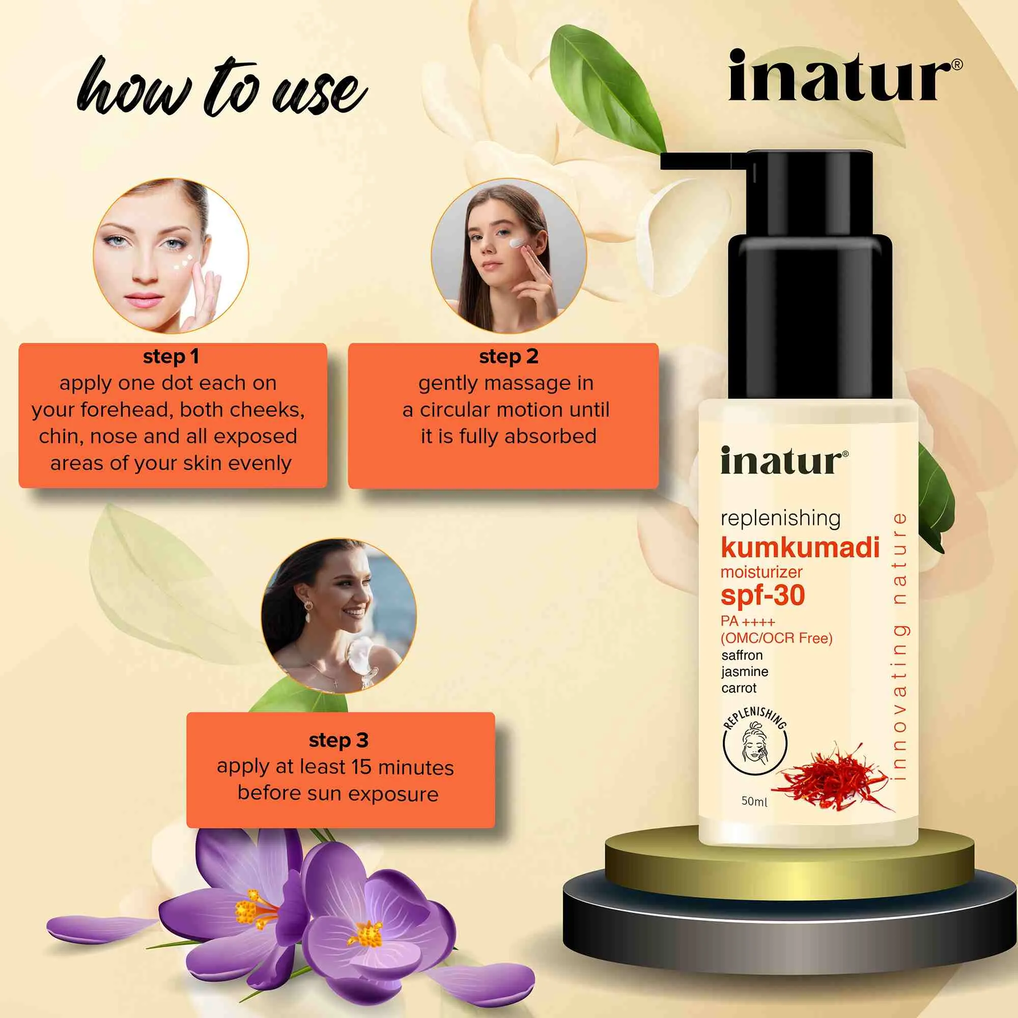 Kumkumadi Sunscreen with SPF30 - 50ml