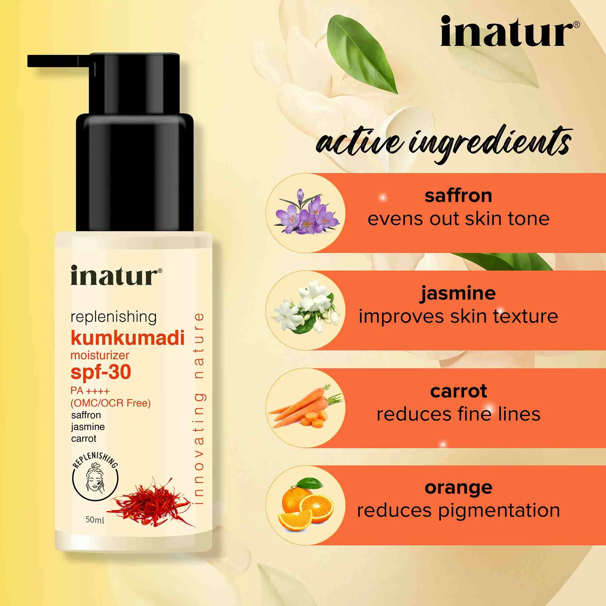 Kumkumadi Sunscreen with SPF30 - 50ml