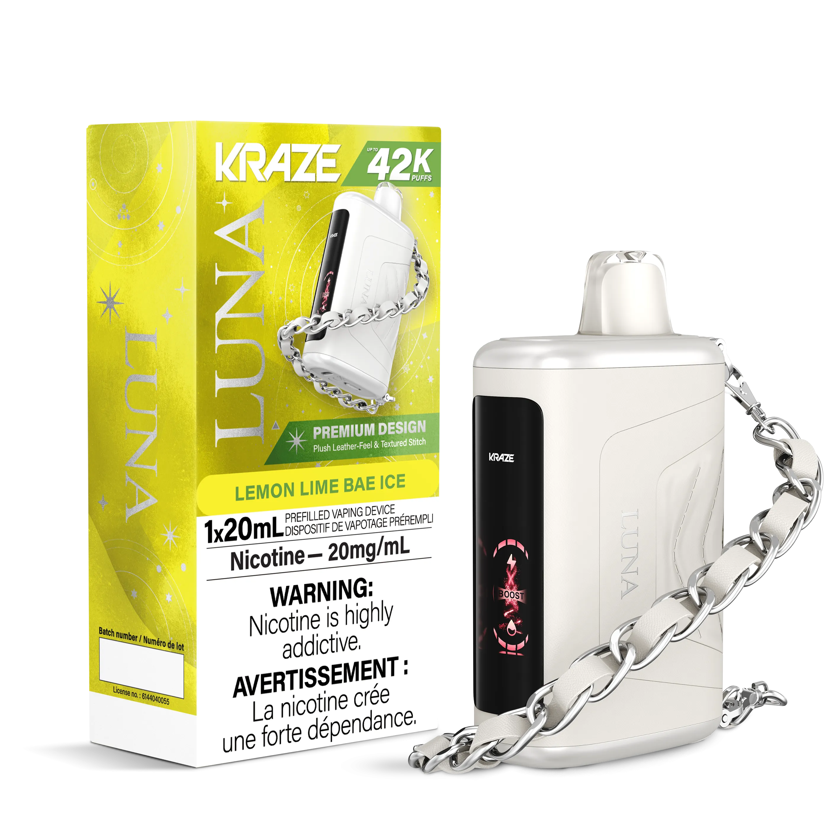 Lemon Lime Bae Ice - KRAZE Luna 42K Disposable
