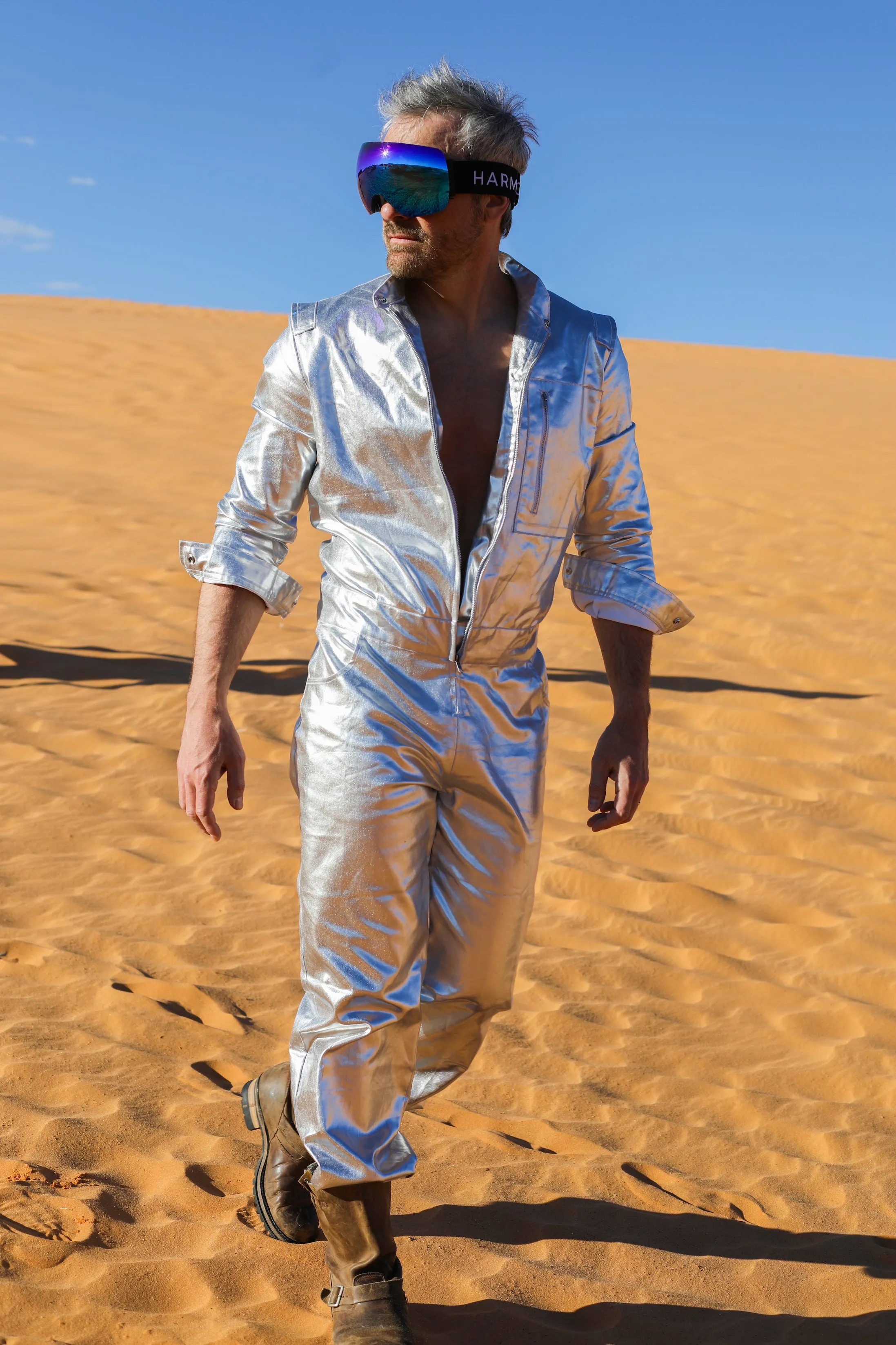 Lemuria 009 Men's Silver Jumpsuit by Dani Watanabe