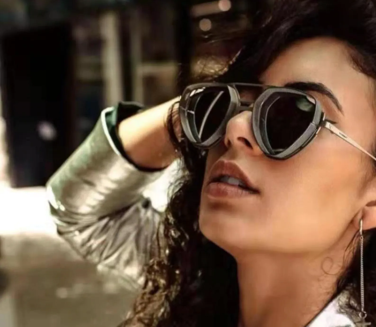 Lentes de Sol ENZO-1 Geo Metal Steampunk Hipster Dark Italian Designer Trendy