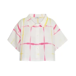 Linen Cropped Shirt