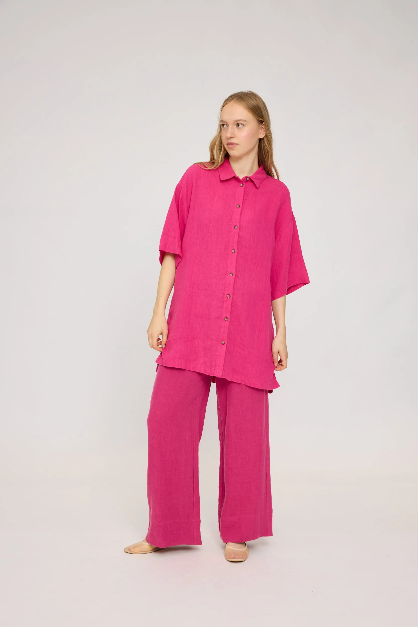 Linen Shirt Dress