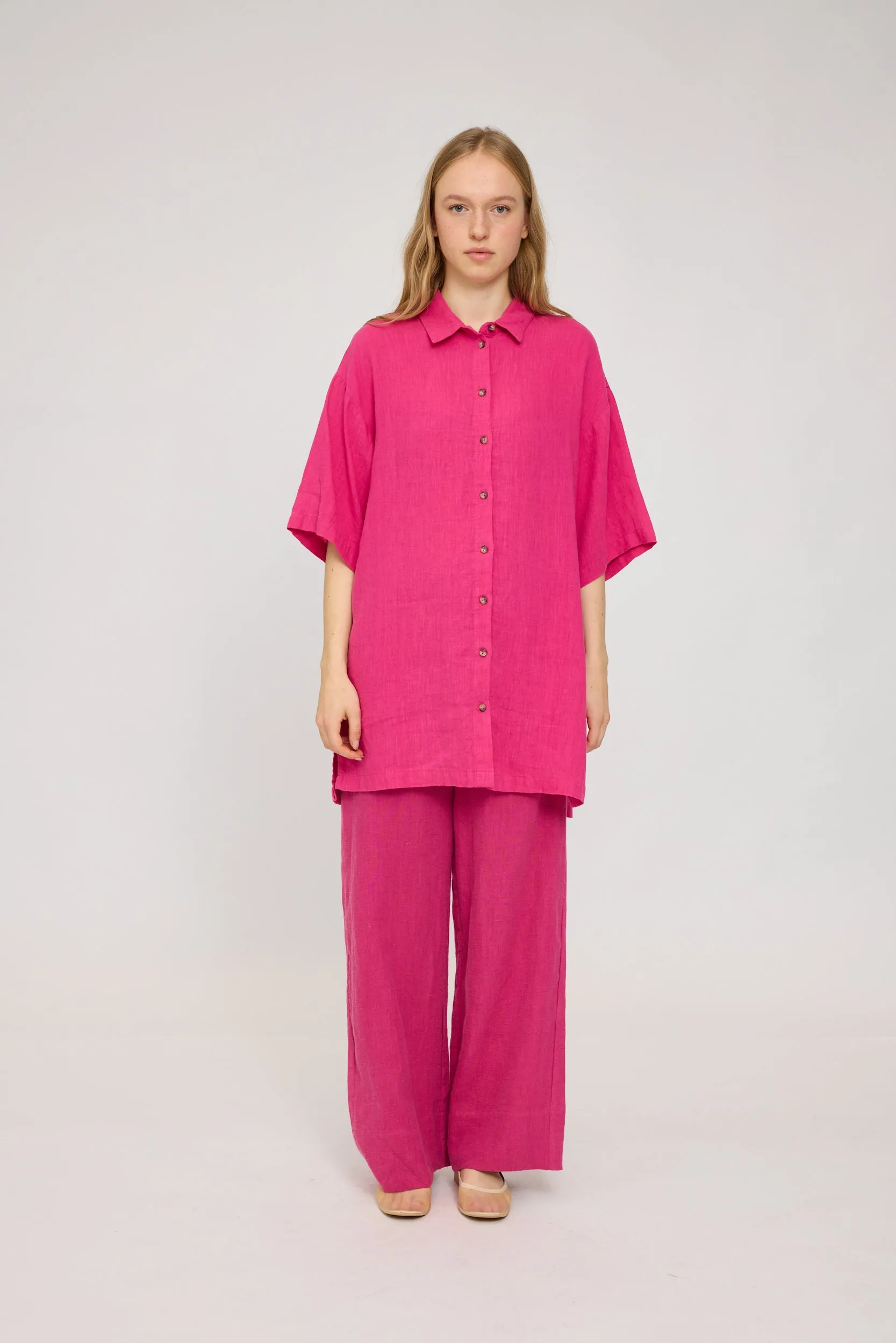 Linen Shirt Dress