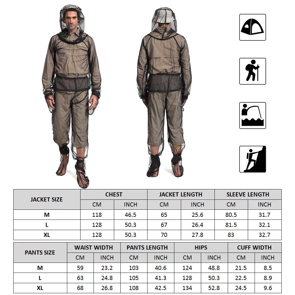 Lixada Lightweight Summer Bug  Suit