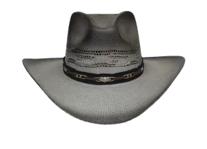 Lone Star Yellowstone Palm Leaf Hat Black & Grey Ombre