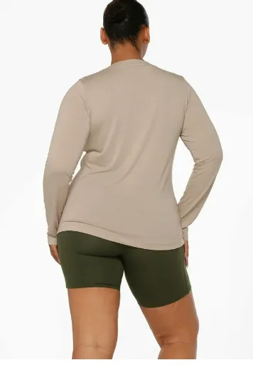 Lorna Jane Lotus Long Sleeve Top - Off White