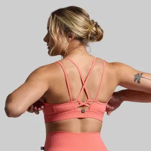 Lotus Sports Bra (Hot Peach)