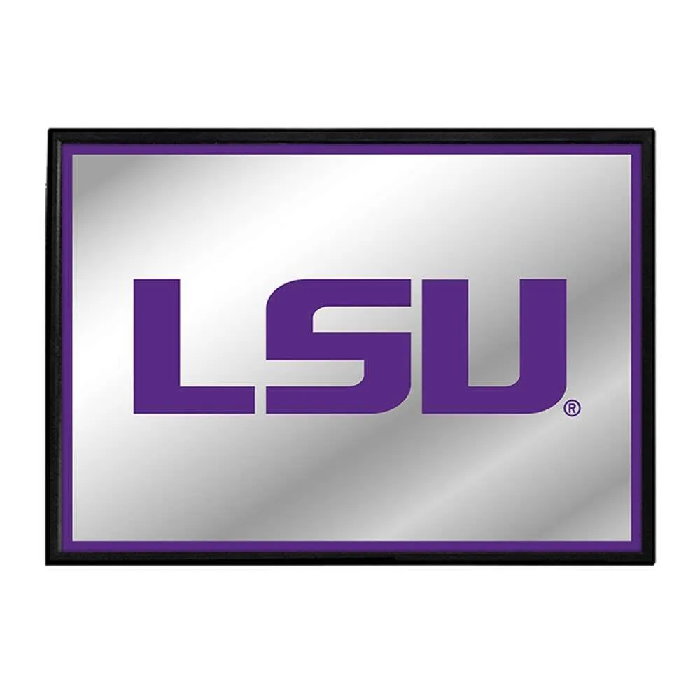 LSU Tigers: Framed Mirrored Wall Sign