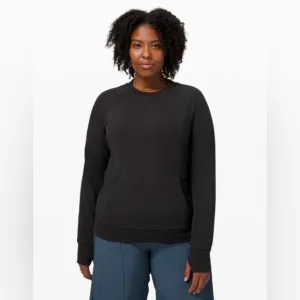 Lululemon 2021 Scuba Crew Neck Sweater In Black