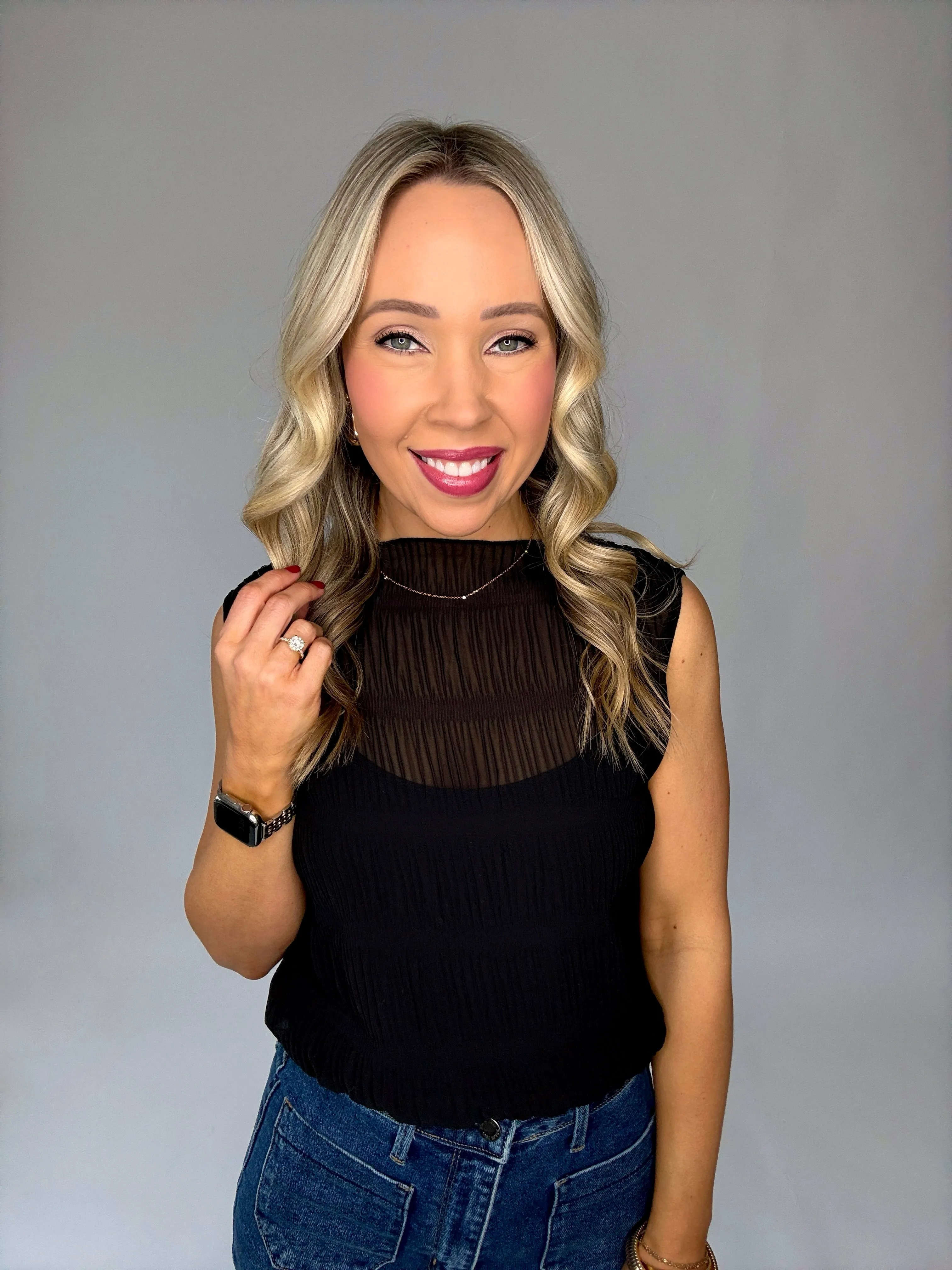 Luxe Layer Duo Top - Black