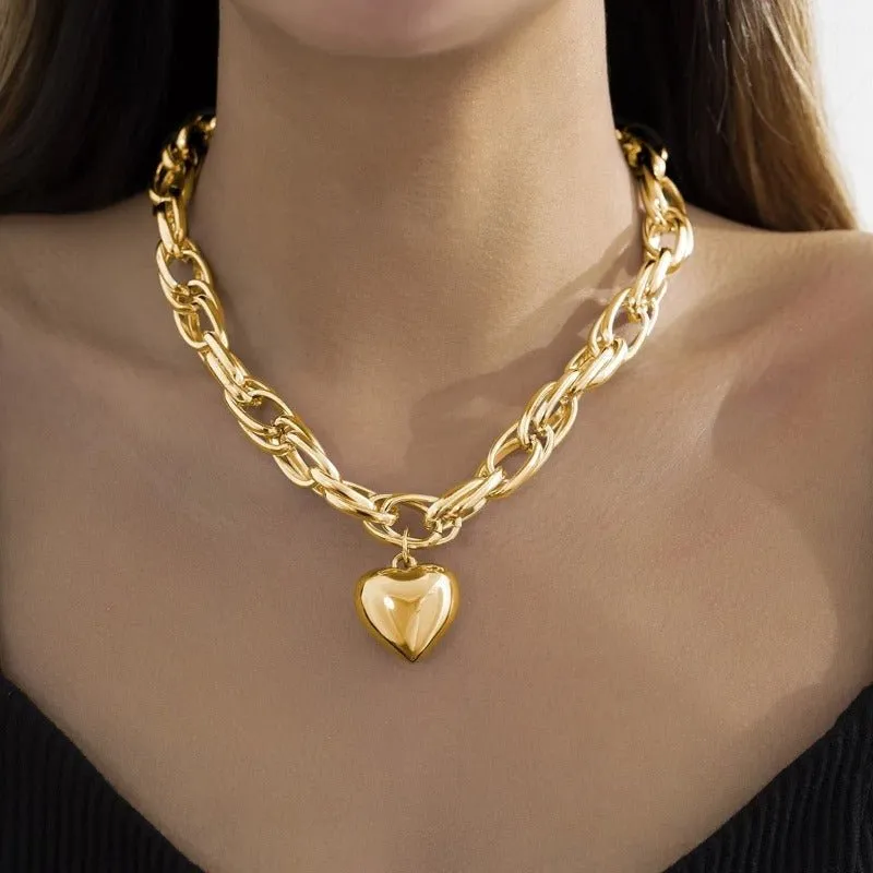 Luxury Big Ball Pendant Necklace For Women Wedding Jewelry