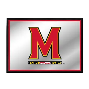 Maryland Terrapins: Framed Mirrored Wall Sign