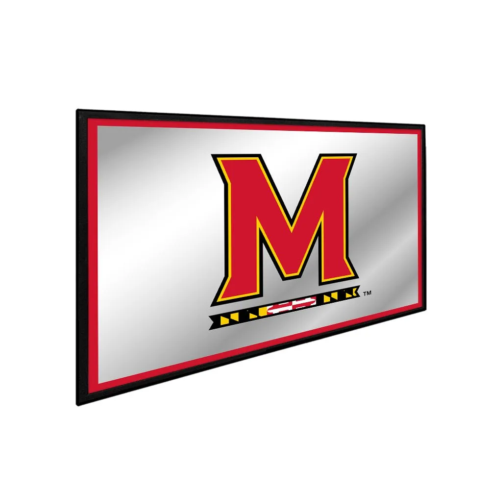 Maryland Terrapins: Framed Mirrored Wall Sign
