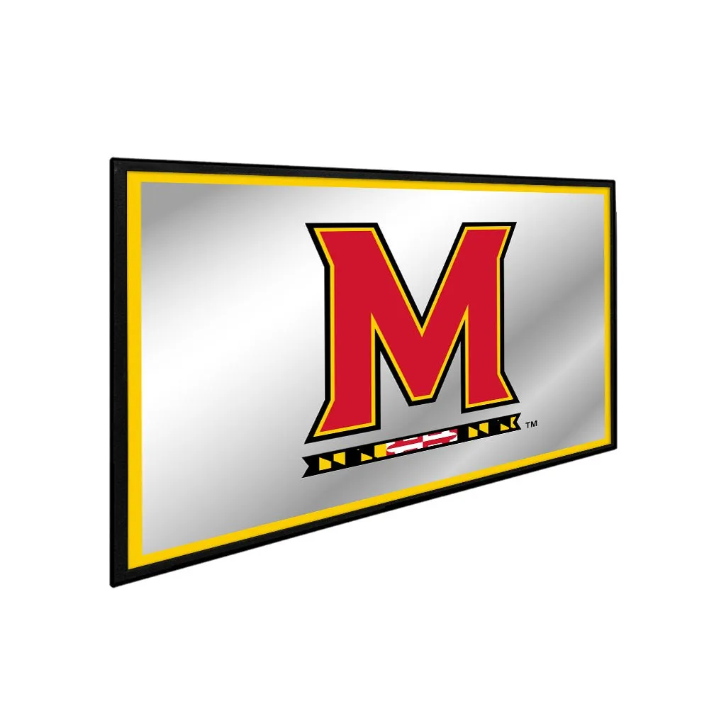 Maryland Terrapins: Framed Mirrored Wall Sign