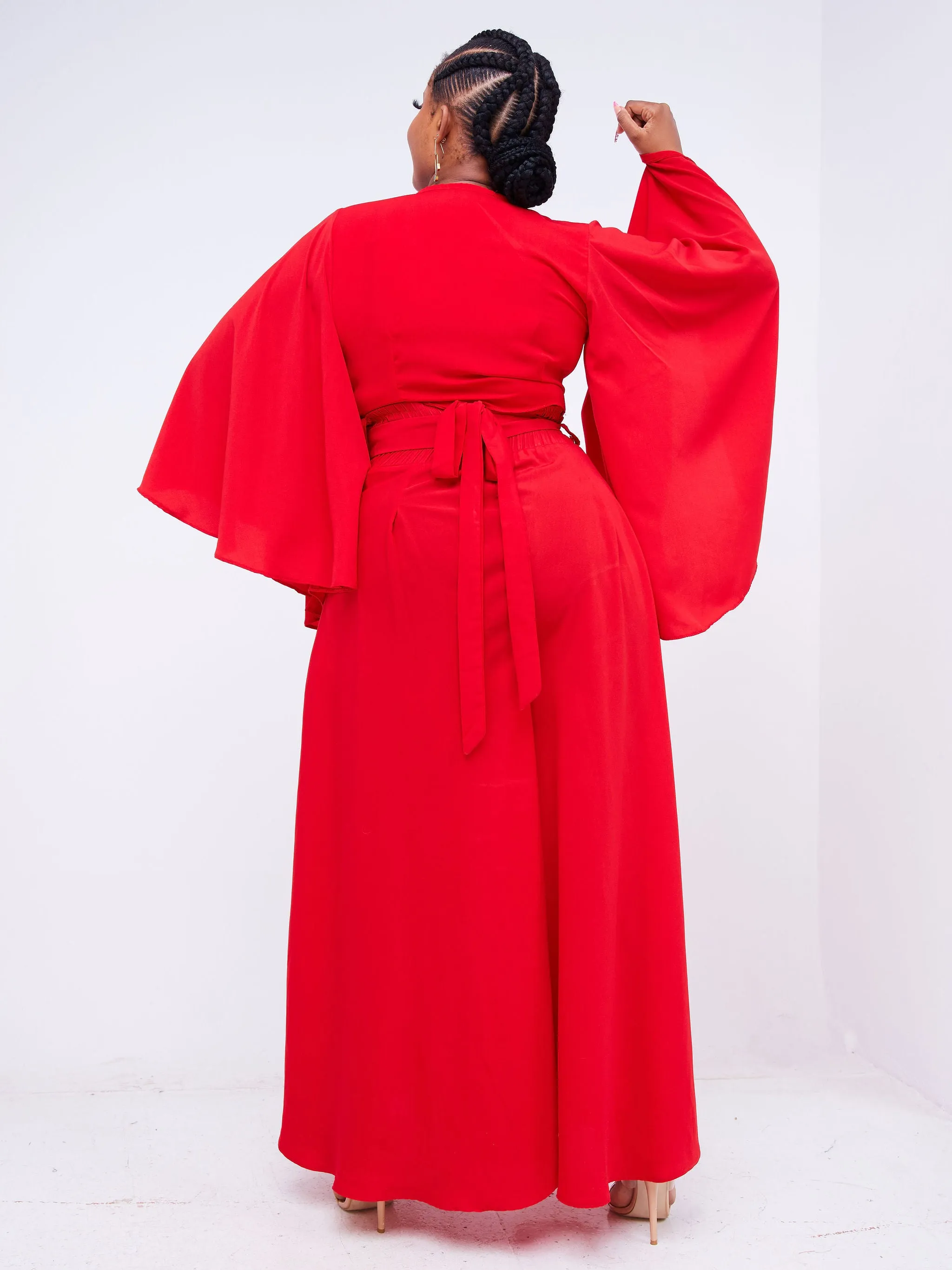 Matian Palazzo Pants(*Only)-Red