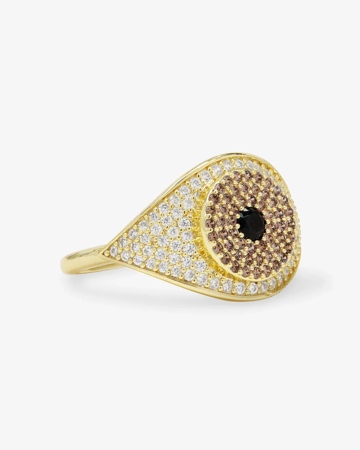 Melinda Maria Black Evil Eye Ring