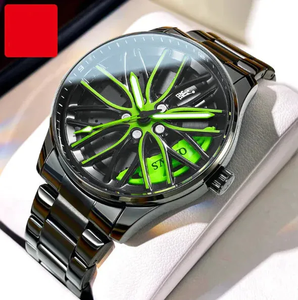 Men's Fashion Hollowed-out Luminous Waterproof Quartz Watch