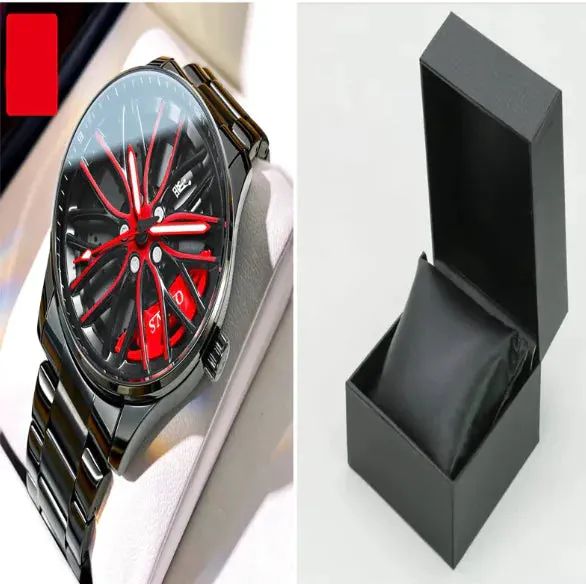Men's Fashion Hollowed-out Luminous Waterproof Quartz Watch