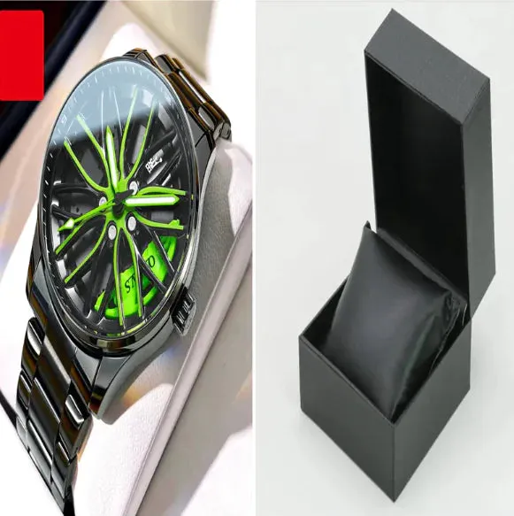 Men's Fashion Hollowed-out Luminous Waterproof Quartz Watch