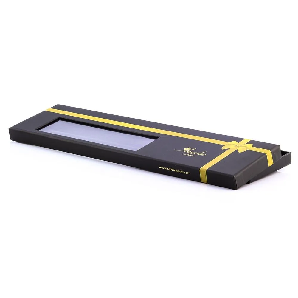 Men's Fashion White Gold Paisley Neck Tie Gift box
