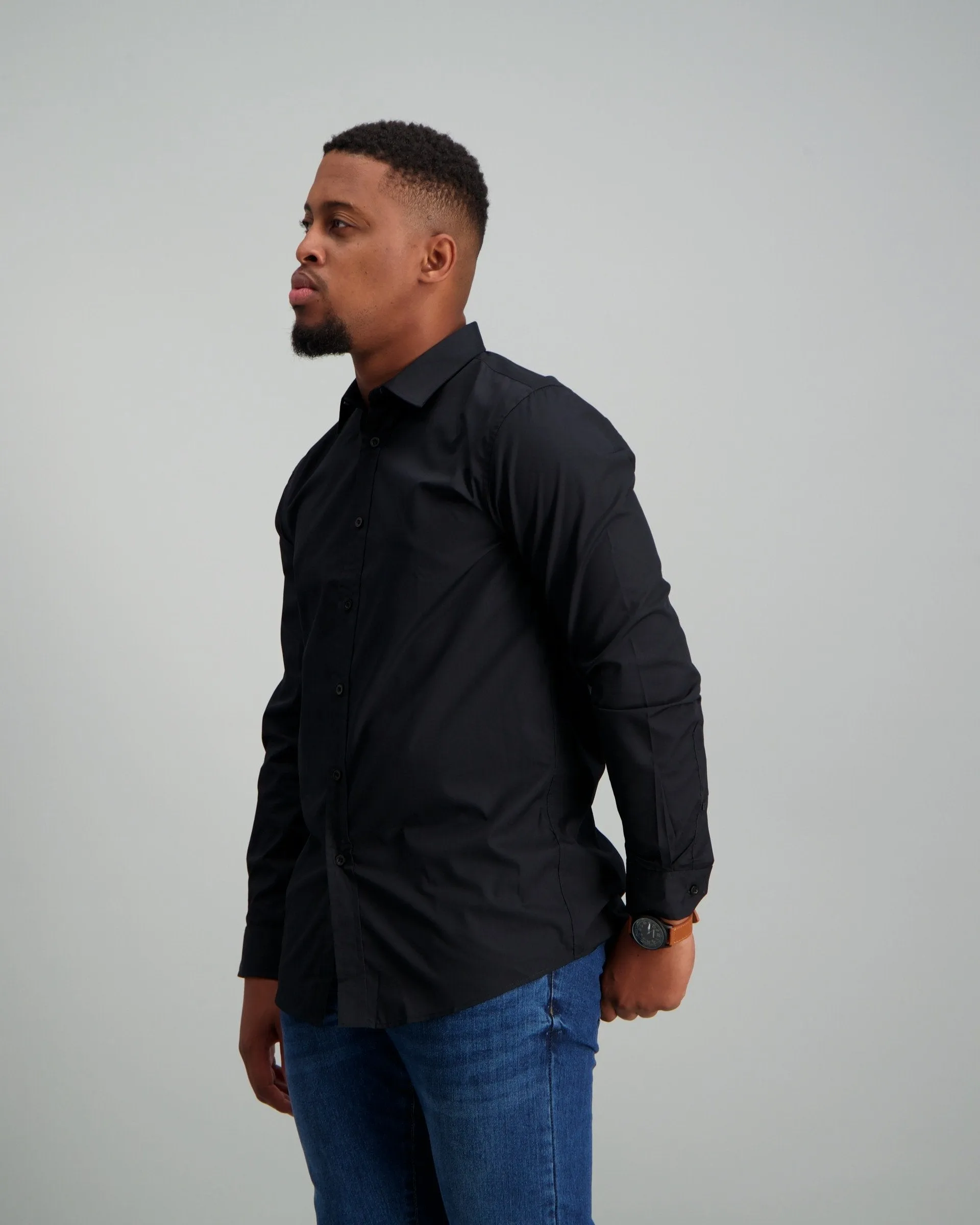 Men's Slim Fit Shirt Black