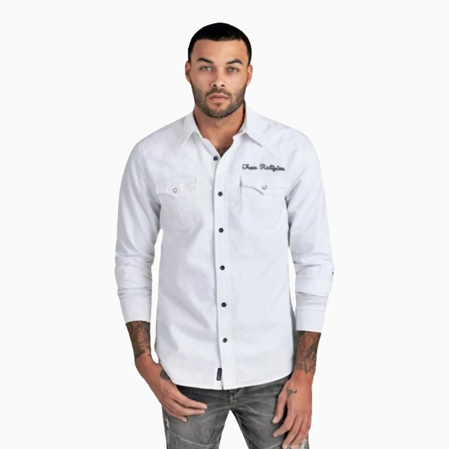 Men's Triple Needle Western Shirt