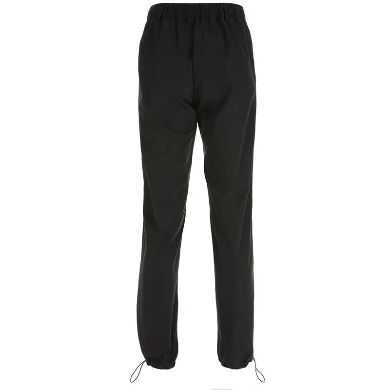 [@merymilkgore] "BLACK EMBROIDERED DRAGON" CASUAL PANTS K081002REVIEW