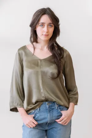 MICHAEL STARS Cobie Blouse in Olive