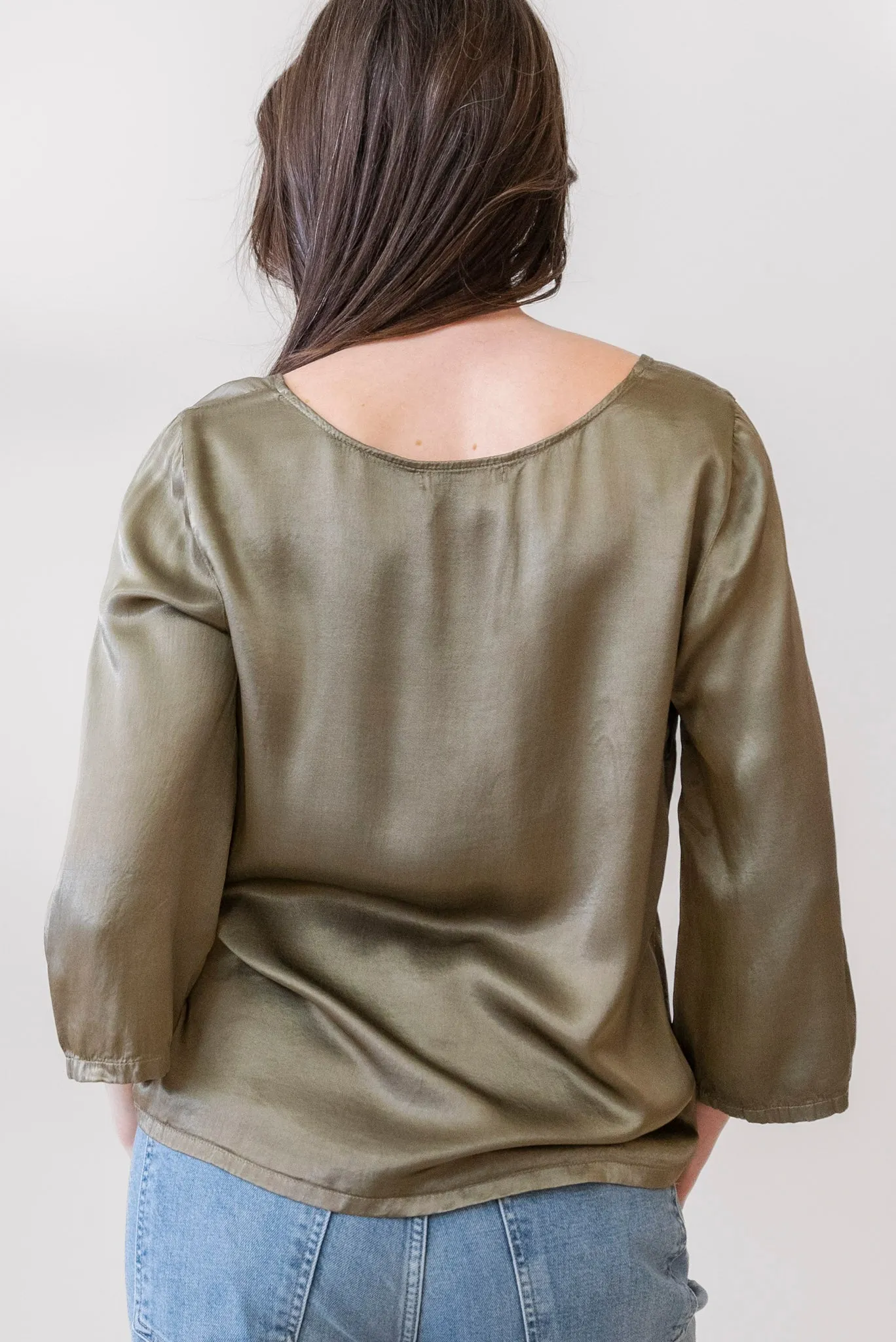 MICHAEL STARS Cobie Blouse in Olive