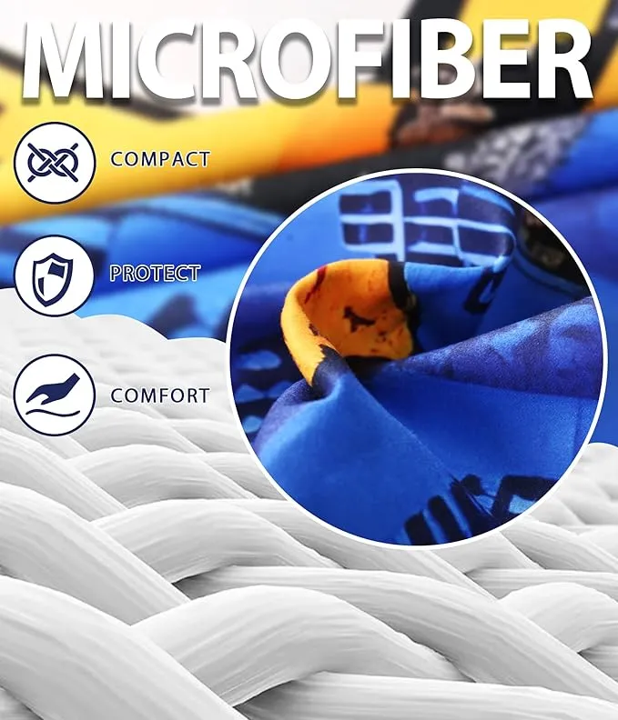 Microfiber Beach Towel – Excavator Quick Dry Lightweight Sand Free Oversized Towel Accessories Travel Must Have Swim Pool Yoga Camping Gear Summer Cruise Ship Essentials Cloud Compact Gift 63" 32"