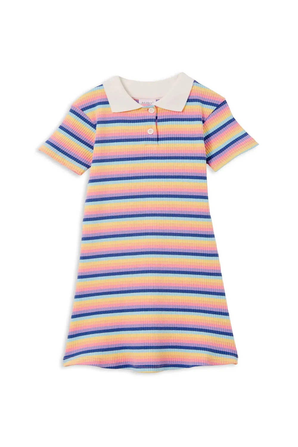 Milky | Multi Stripe Rib Dress | Sizes 2-7